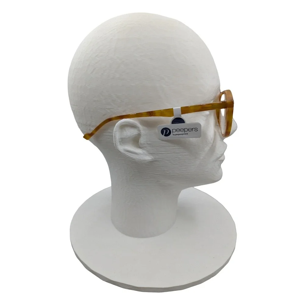 Peepers‎ Brain Trust Honey Tortoise Reading Glasses +3.00 Round Retro 185300